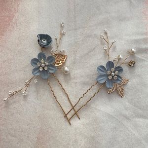 Set (2) of Floral Hair Pins